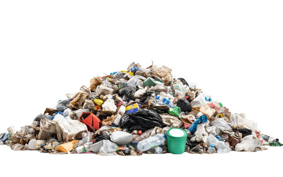 Electronic waste on white background,png