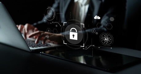 AI cyber security system using biometric authentication and privacy control. Cyber security...