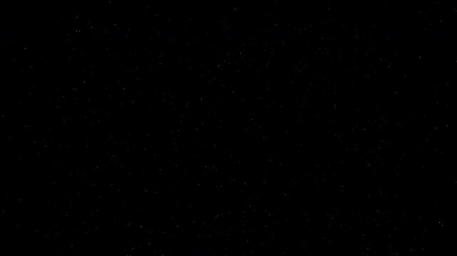 Abstract Starry Night with Scattered White Dots on Black Background