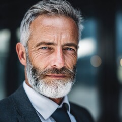Bearded Man in Suit