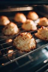 Crispy Baked Cookies on Wire Rack