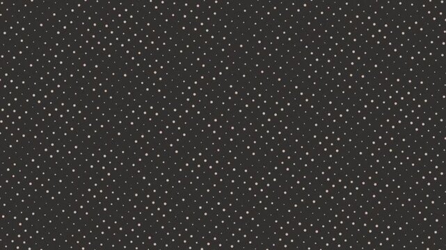 Dark fabric-like surface with a uniform grid of tiny light dots, forming a quiet polka texture. calm
