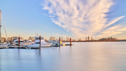 Fototapeta premium Pitt River at Sunset