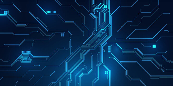 Circuit board. Technology background. Central Computer Processors CPU concept. Motherboard digital chip..