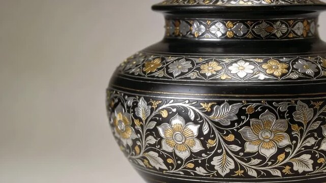 ancient bidriware artifact from bidar karnataka video