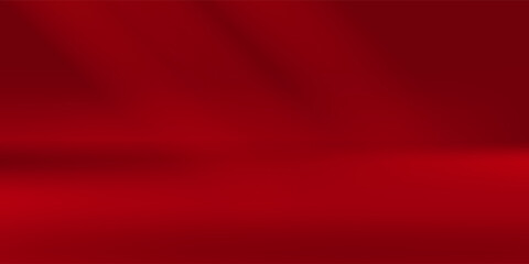 Wall interior background, studio  and backdrops show products.with shadow from window color Red background for text insertion and presentation product