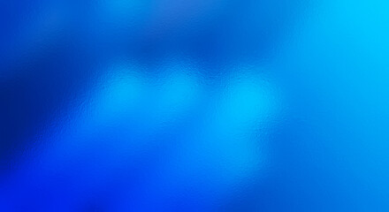 Obraz premium Vibrant blue frosted glass background with gradient light effects and abstract texture