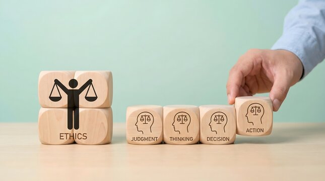 Business ethics and decision making concept