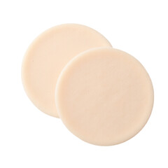 A pair of soap bars stacked on top of each other, clean and simple