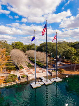 Flage at Lake Eola Orlando FL 2026