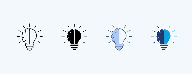 Fototapeta premium Creative Multiple Icon Illustration Vector