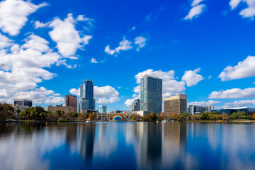 Obraz premium Orlando stock photo Lake Eola Jan 2026