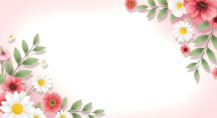 Obraz premium Beautiful mother's day floral wishes and greeting cards