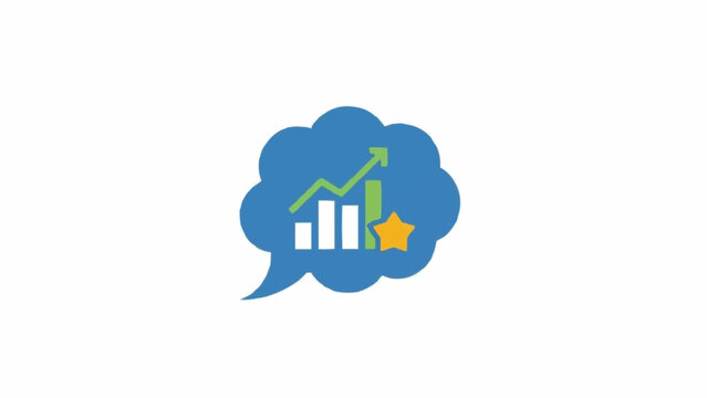 Business Growth Chart with Arrow.