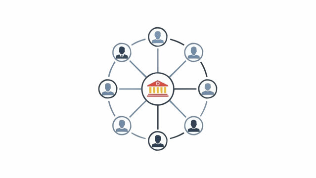 Business network connections team collaboration.