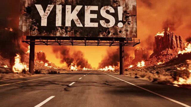 Roadside Billboard Reading Yikes!