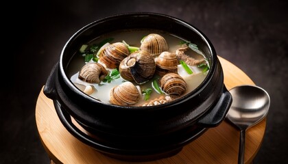 Golbaengi Tang Korean Style Sea Snail Soup Food Cuisine