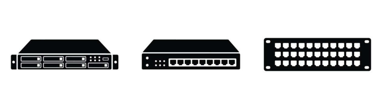 Network device electronics element for computer and server hardware communication equipment system