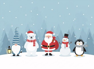 Winter Holiday Friends