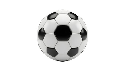 Obraz premium Classic Soccer Ball 3d Render Isolated On Black Background