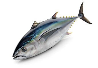 Tuna Fish Isolated on White Background