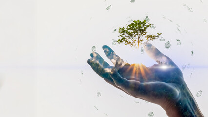 Sustainable future where environment meets technology