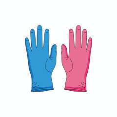 Obraz premium High Fiving Hands Illustration