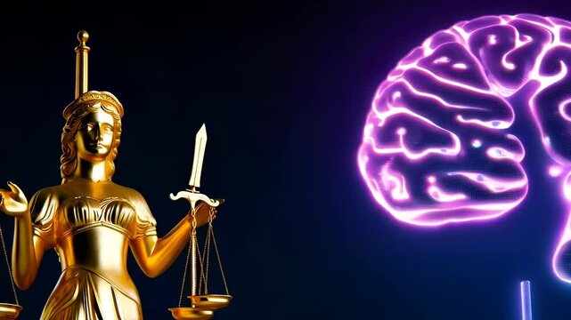 Justice and Artificial Intelligence Concept