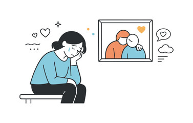 Artistic Emotional Response. Art and emotional connection. A calm scene of a viewer emotionally responding to artwork through posture and expression. Subtle