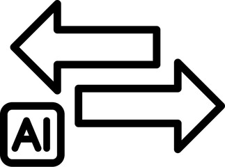 Data Transfer icon. Vector line icon