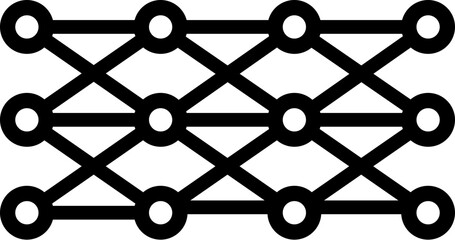 Deep Learning Layers icon. Vector line icon