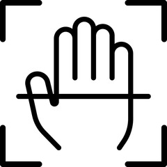 Gesture Recognition icon. Vector line icon