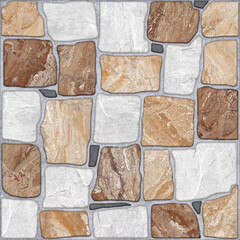 Natural stone ceramic tiles with subtle color harmonies
