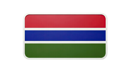Fototapeta premium The Flag of The Gambia