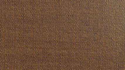 Obraz premium Warm Brown and Yellow Textured Fabric Background, Close-Up Macro of Woven Textile, Rich Earthy Tone Surface for Design and Decor