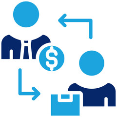 Obraz premium Business To Consumer Icon