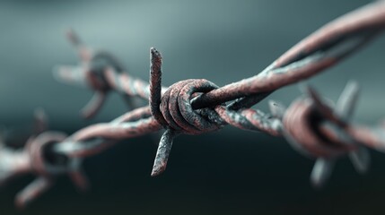 Barbed wire symbolizing conflict and division in a tense political landscape