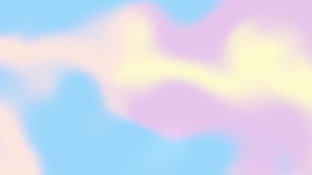 Abstract Soft Pastel Gradient Background Loop with Liquid Motion and Blurry Mesh Texture in 4K