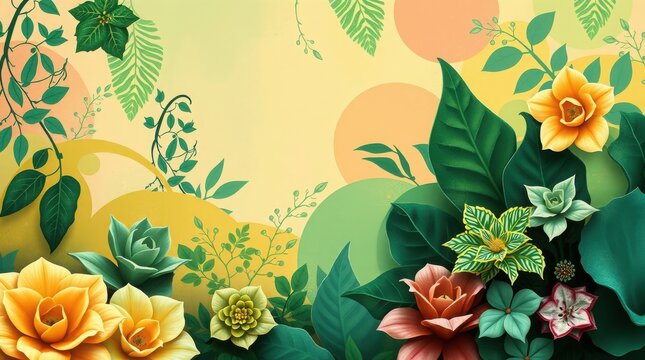 spring flowers background
