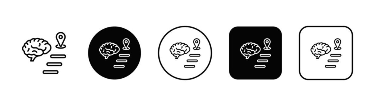 Self-Talk Icon White And Black Background Style