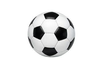 Naklejka premium Soccer ball for game, football sport equipment on transparent background, championship, training, playing