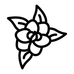 Gardenia Line Icon