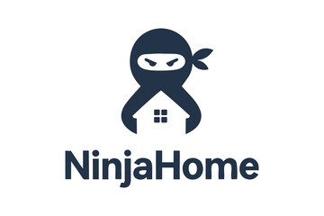 Ninja Home Security and Real Estate Logo Template