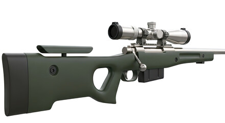 Green Sniper Rifle with Scope