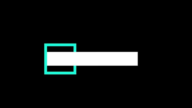 Streaming lower third title in 4K alpha format