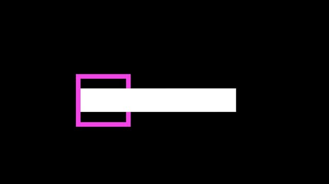 Streaming lower third title in 4K alpha format