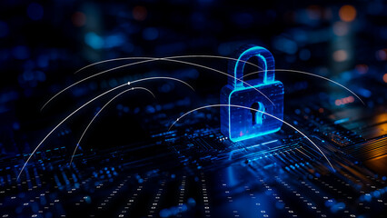 Open lock symbolizing the future of digital access and security