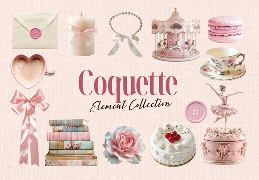 Elegant Vintage Elements Collection Design Set