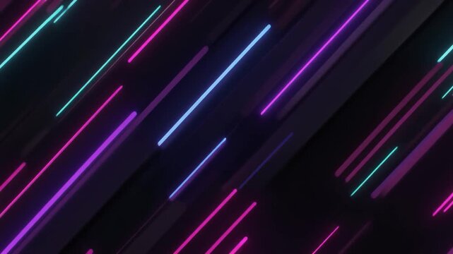 Elegant parallel streaks sliding thin neon accents quiet tech ambience minimal design cinematic surreal ethereal atmosphere cascading softly glowing layers futuristic abstract unique style