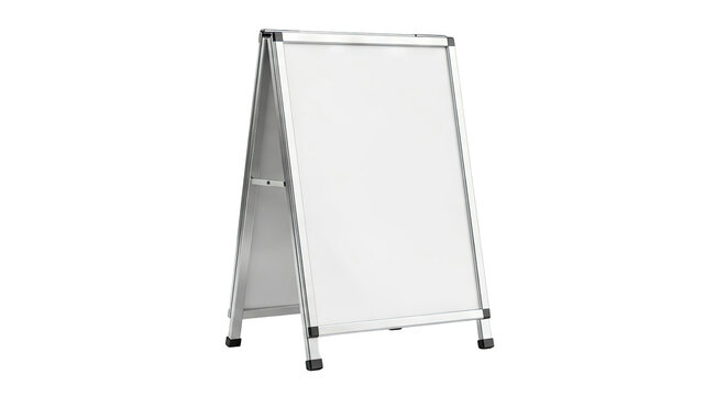 A-Frame Whiteboard with Silver Frame